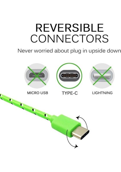 USB C Kablosu 2.4A Hızlı Şarj Cabo Tip-C Cep Telefonu Kabloları Şarj Kablosu Tel Xiaomi Samsung S9 Lg Android C Tipi Kablo (Yurt Dışından) fırsatları