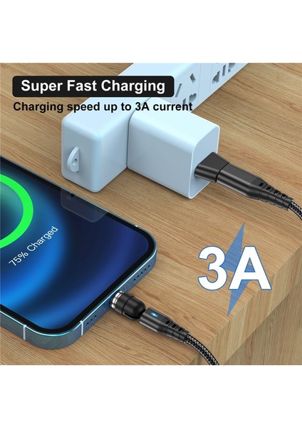 In 1 60W Pd Hızlı Şarj Kablosu USB C Tip C Mikro Manyetik Veri Kabloları Samsung S21 Xiaomi iPhone 13 Için Şarj Kablosu (Yurt Dışından)