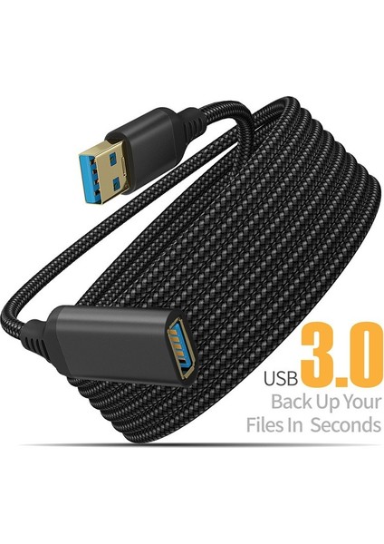 USB 3.0 Erkek-Dişi Yüksek Hızlı Iletim Veri Kablosu Bilgisayar Kamera Yazıcı Uzatma Kablosu 0.5m/1m/2m/3m (Yurt Dışından)