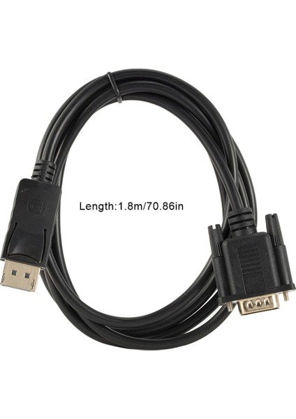 Displayport - VGA Dönüştürücü Dp Erkek - VGA Kablo Adaptörü 1080P Ekran Bağlantı Noktası (Yurt Dışından)