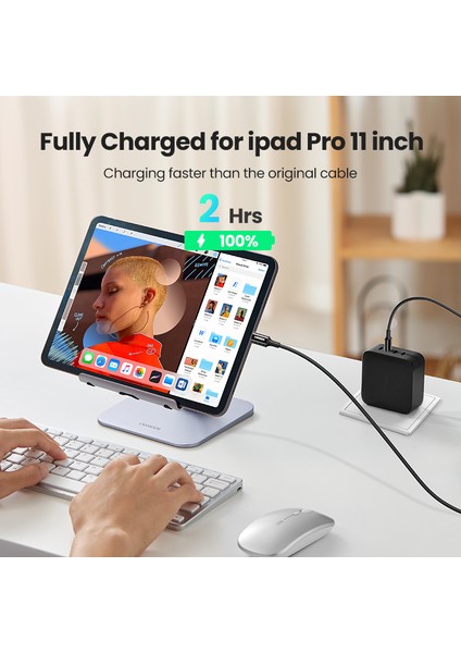 Ugreen 100W USB C - USB C Kablosu Pd Hızlı Şarj Kablosu 5A Tip C Kablo Qc4.0, Macbook, Matebook, iPad Pro, Huawei, Samsung, Xiaomi Için Qc 3.0 Şarj Veri Kablosu (Yurt Dışından)