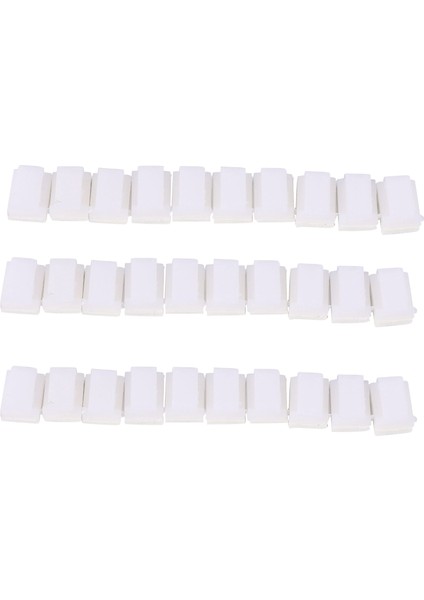60X Kablo Tutucu Kablo Klipsi Kablo Kelepçesi Kendinden Yapışkanlı Beyaz (Yurt Dışından) modelleri