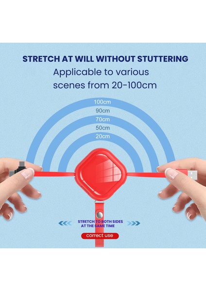 4in1 Geri Çekilebilir USB Tip C Kablo iPhone Için Hızlı Şarj Veri Kablo Kablosu Telefon Standı ile 3in1 Kablo Samsung Huawei Xiaomi Için (Yurt Dışından) indirimleri