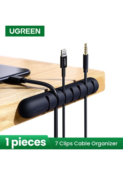 Ugreen Kablo Düzenleyici Silikon USB Kablo Sarıcı Esnek Kablo Yönetimi Klipleri Fare Kulaklık Kulaklık Kablosu Tutucu (Yurt Dışından)