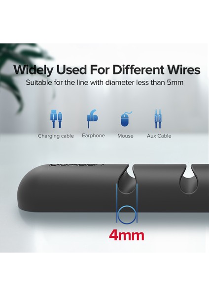 Ugreen Kablo Düzenleyici Silikon USB Kablo Sarıcı Esnek Kablo Yönetimi Klipleri Fare Kulaklık Kulaklık Kablosu Tutucu (Yurt Dışından) fırsatları