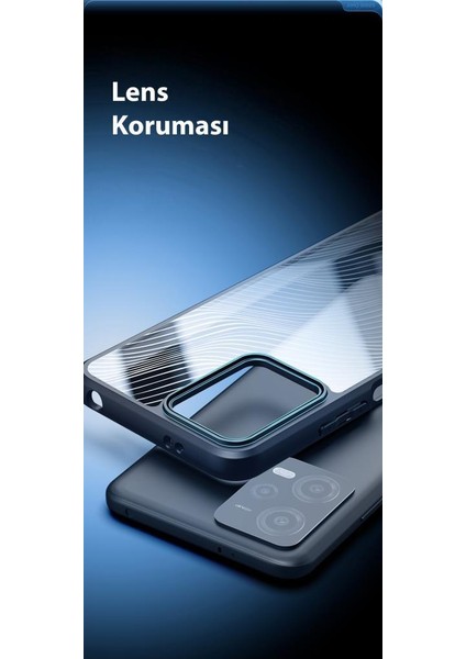 Lens Korumalı Hidrofobik Xiaomi Redmi Note 12 Pro 5g Kılıf Poco X5 Pro 5g Kılıf Sert Pc-Tpu