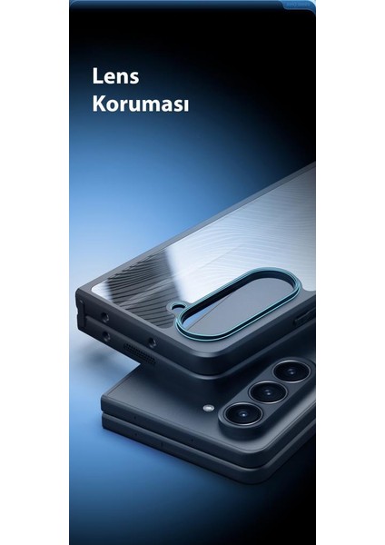 Premium Darbe Emici Hidrofobik Sararmaz Samsung Galaxy Z Fold5 Kılıf Samsung Z Fold5 Kılıf