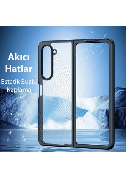 Premium Darbe Emici Hidrofobik Sararmaz Samsung Galaxy Z Fold5 Kılıf Samsung Z Fold5 Kılıf