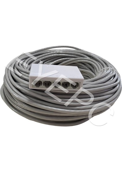 Kablolu Internet Dağıtıcı 1 Giriş 4 Çıkış 5 Port Swich+2*5 Metre Kablo Cat 6