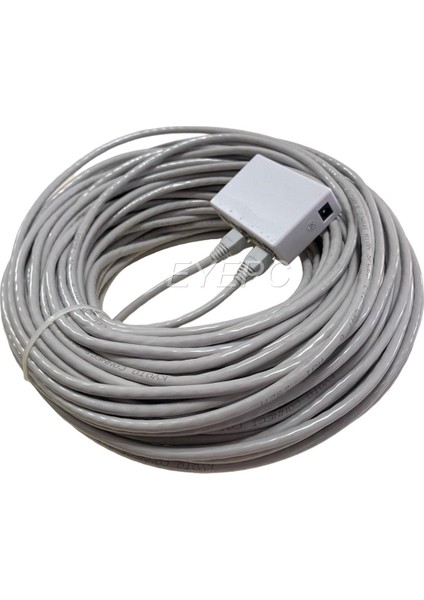 Kablolu Internet Dağıtıcı 1 Giriş 4 Çıkış 5 Port Swich+2*5 Metre Kablo Cat 6