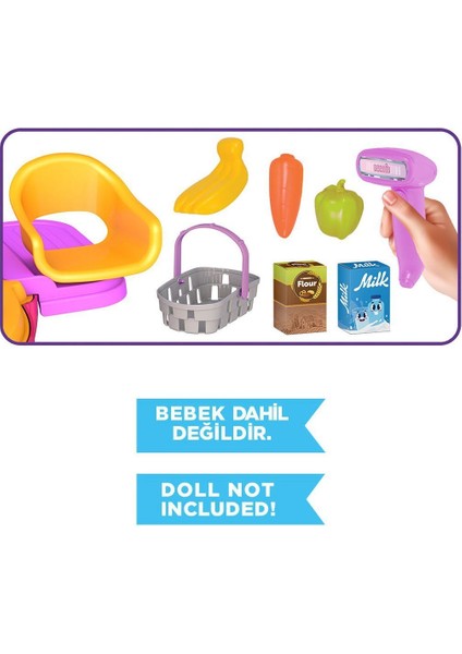 03876 Barbie Market Seti Sırt Çantası [mustazen]