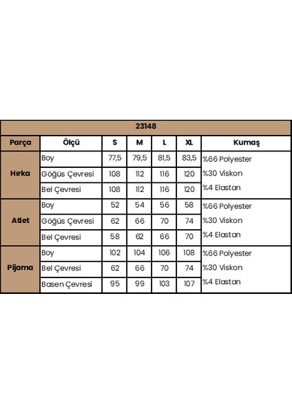 Kadın Yaprak Desenli 3'lü Kışlık Takım 23148 modelleri