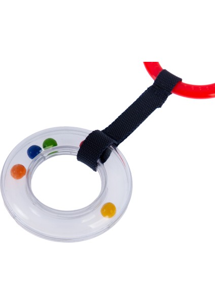 Pusete Asılabilir Oval Sesli Çıngırak Kırmızı modelleri