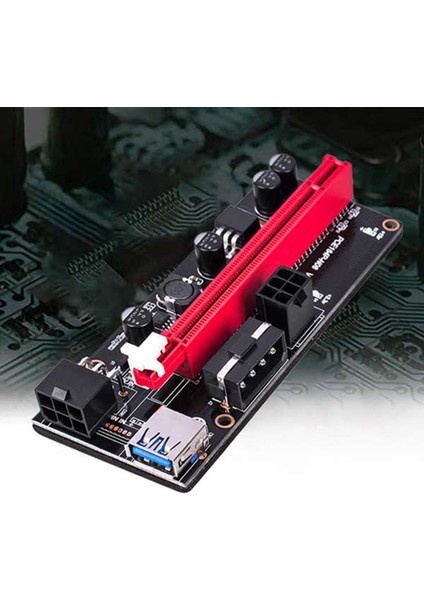 VER009S Pcı-E Yükseltici Kart Pcıe 1x Ila 16X Genişletici Yükseltici Adaptör USB 3.0 Kablosu Sata 15PIN Ila 6pin Güç Video Kartı Için (Yurt Dışından)