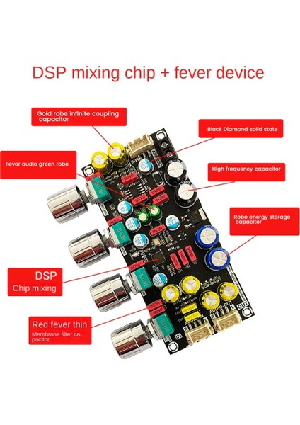 -Amp Fever Karaoke Reverb Board Mikrofon K Şarkı Söyleme Pre-Efector Board Dsp Karıştırma Anti-Whistle (Yurt Dışından)