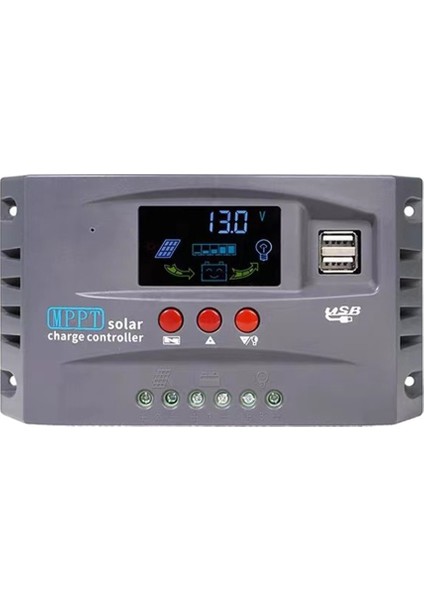 12V 24V Mppt Solar Şarj Kontrol Cihazı Akıllı Ekran Çift USB Voltaj Sabitleyici Kontrol Cihazı Koruması (30A) (Yurt Dışından) modelleri