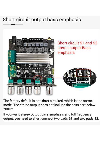 -TB22 TPA3116D2 Bluetooth Subwoofer Amplifikatör Kurulu 2.1 Hıfi Yüksek Güçlü Stereo Amp 2X50W+100W Hoparlör Için Amplificador (Yurt Dışından)
