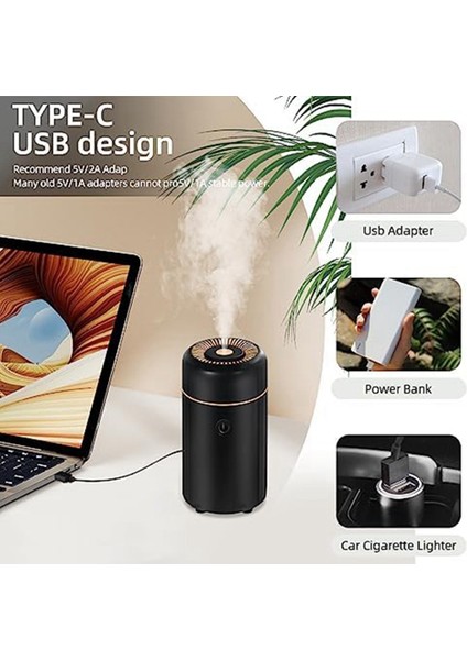 Uçucu Yağlar Için Araba Difüzörleri, USB Kokusu Difüzörü, Aromaterapi Yağ Difüzörleri, Araba, Ev, Seyahat, Siyah Için 7 Renk (Yurt Dışından)