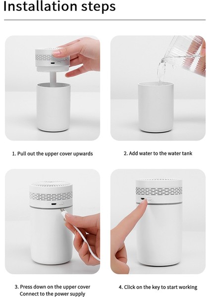 Taşınabilir 250 ml Hava Nemlendirici Aromaterapi Humidificador Ev Araba Için USB Püskürtücü LED Renkli Gece Lambası Arıtma-B (Yurt Dışından) fırsatları