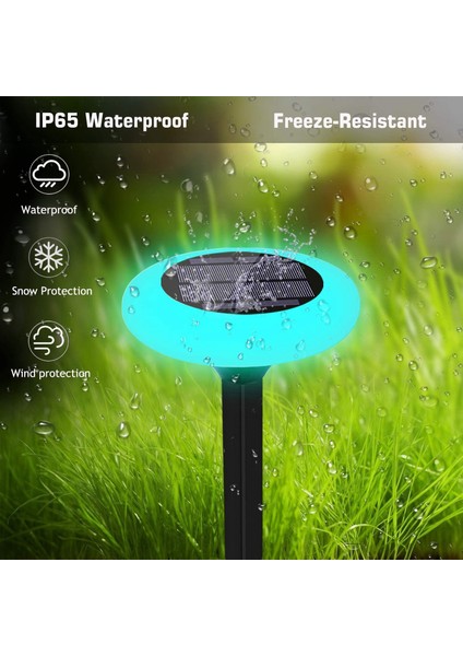 Güneş Işıkları Açık, 7 Renk Yolu Işık Bahçe Peyzaj Bahçe Çim Veranda Yard Kaldırım Için Zemin Kaplaması Aydınlatma 4 Paket (Yurt Dışından) fırsatları