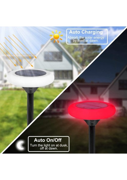 Güneş Işıkları Açık, 7 Renk Yolu Işık Bahçe Peyzaj Bahçe Çim Veranda Yard Kaldırım Için Zemin Kaplaması Aydınlatma 4 Paket (Yurt Dışından) indirimleri