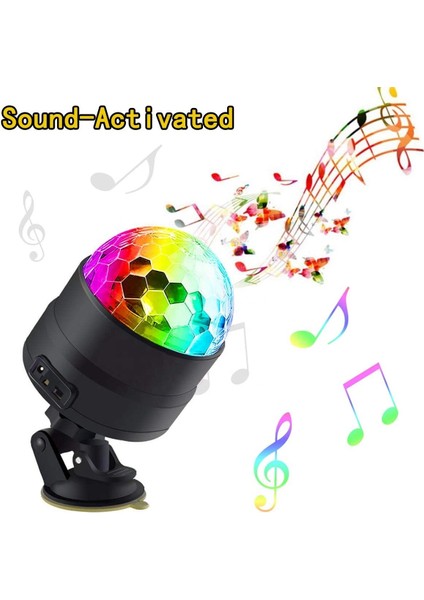 Disko Parti Işığı Çakarlı Lamba USB Fişi Araba Işık Araba Için Uygun Aile Dans Doğum Günü Dj Bar Karaoke (Yurt Dışından)