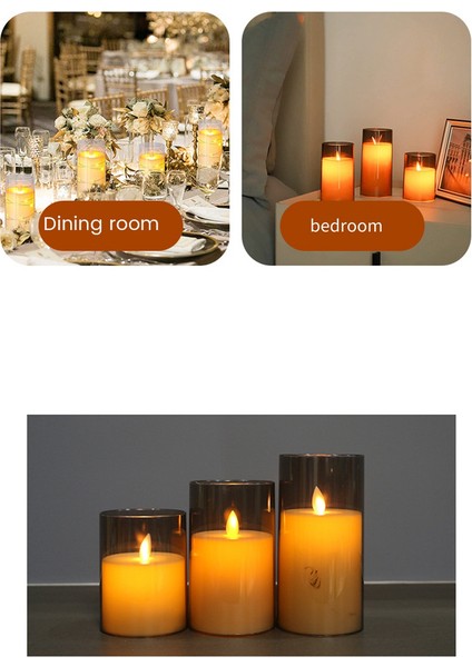 Plastik Kapak Tek Parça Simülasyon Düğün Bar Dekorasyon Doğum Günü Uzaktan Kumanda LED Elektronik Mum Işığı, Set D (Yurt Dışından) fiyatları