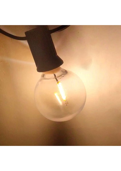 20 Adet G40 LED Yedek Ampuller E12 Vida Tabanı Kırılmaz LED Küre Ampuller Güneş Dize Işıkları Sıcak (Yurt Dışından)