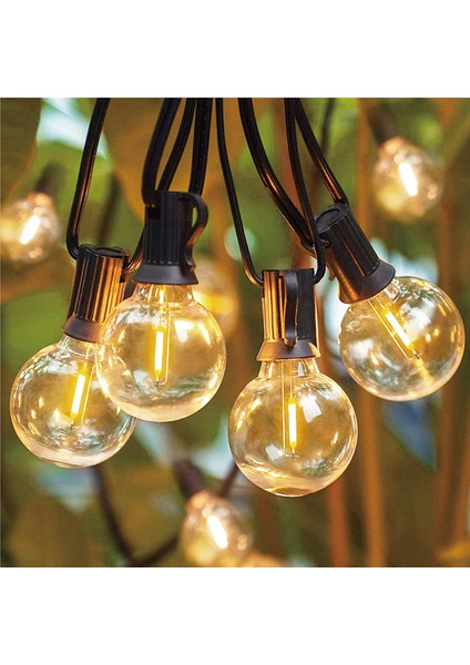 20 Adet G40 LED Yedek Ampuller E12 Vida Tabanı Kırılmaz LED Küre Ampuller Güneş Dize Işıkları Sıcak (Yurt Dışından)