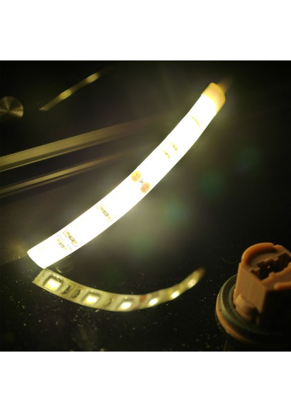 10 Adet 10 cm Su Geçirmez Sıcak Beyaz 5050 LED Şerit Işıklar Dc 12 V Karavan Tekne Araba (Yurt Dışından)