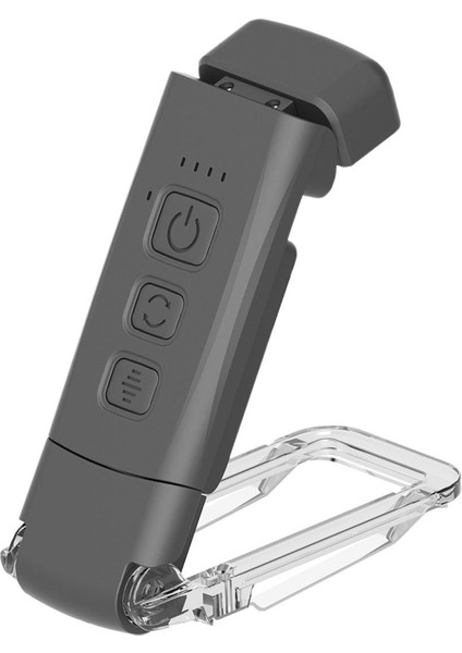 Zamanlayıcılı Kitap Işığı USB Şarj Edilebilir Okuma Işığı Klipsli Okuma Lambası Yer Ayracı Gece Lambası Kitap Lambası 5 Parlaklık-Siyah (Yurt Dışından)