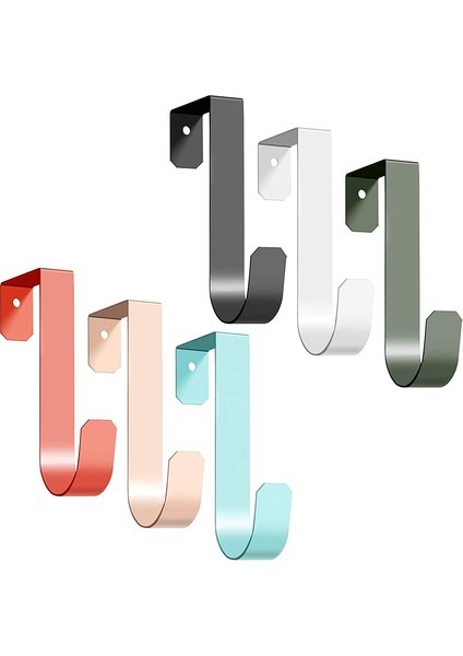 6 Paket Kapı Kancası, Asmak Için Metal Tek Kapı Askısı Palto Elbiseler Şapkalar Havlular Sağlam Kapı Kancaları Kolay Kurulum (Yurt Dışından)