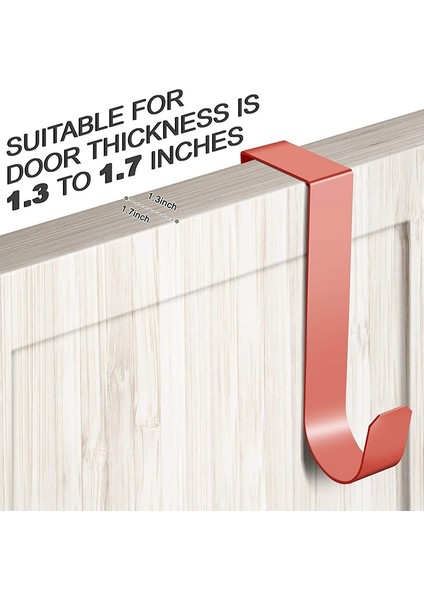 6 Paket Kapı Kancası, Asmak Için Metal Tek Kapı Askısı Palto Elbiseler Şapkalar Havlular Sağlam Kapı Kancaları Kolay Kurulum (Yurt Dışından) fırsatları