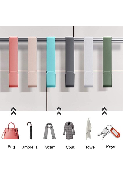 6 Paket Kapı Kancası, Asmak Için Metal Tek Kapı Askısı Palto Elbiseler Şapkalar Havlular Sağlam Kapı Kancaları Kolay Kurulum (Yurt Dışından) indirimleri