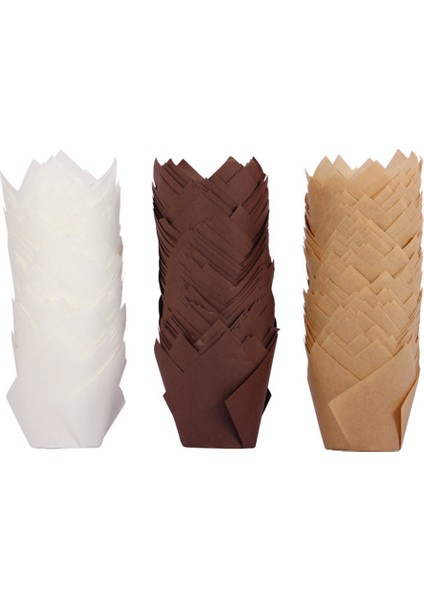 200 Adet Lale Cupcake Gömlekleri Yükseltme Parşömen Kağıdı Muffin Gömlekleri Parti Düğün Doğum Günü Için Kek Pişirme Için (Yurt Dışından) fiyatları