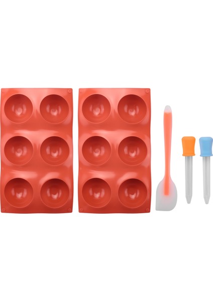 Silikon Pişirme Kalıbı, Pişirme, Kek, Şekerleme Için Yarı Küre Yüksek Isı Silikon Pişirme Kalıbı (2 Paket) (Yurt Dışından)