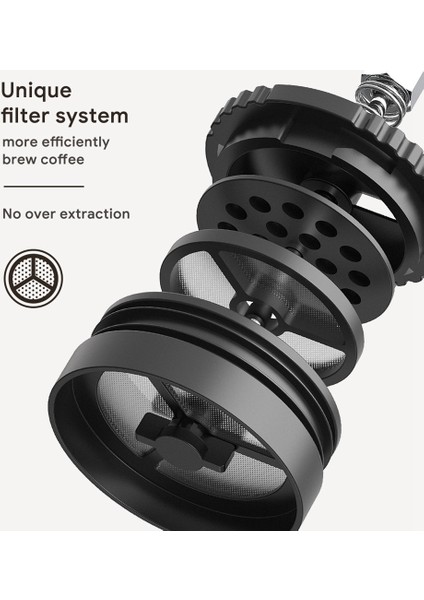 2 In 1 Taşınabilir 320 ml Cezve Fransız Basın Kahve Makinesi Paslanmaz Çelik Soğutulmuş Yalıtımlı 8 H Seyahat Filtreli Kupa (Yurt Dışından) fiyatları