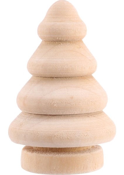 Boş Dıy Ahşap Noel Ağacı Peg Bebekler Parti Kek Toppers 10'lu Paket (Yurt Dışından) modelleri