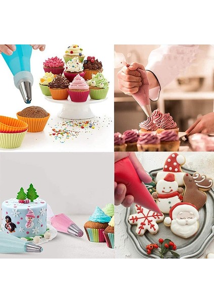 122 Adet Uçsuz Sıkma Torbası - 100 Adet Tek Kullanımlık Sıkma Pasta Torbası, Krema / Dekorasyon - Kek Dekorasyon Araçları (Yurt Dışından) fiyatları