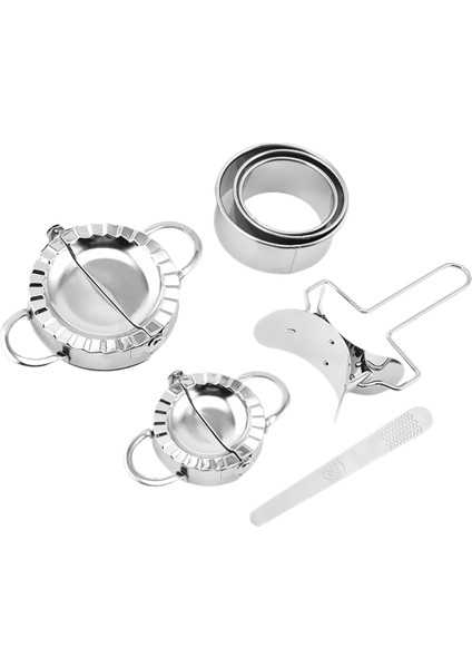 7 Adet Paslanmaz Çelik Hamur Jiaozi Yapımcısı Cihazı Köfte Aracı Mantı Yapımcısı Kalıp Köfte Şekillendirici (Yurt Dışından)