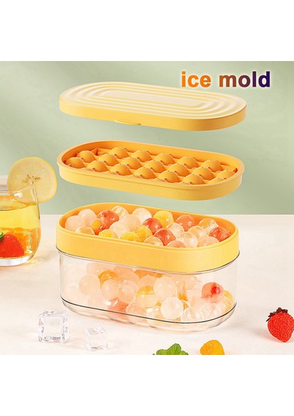 2 Adet Buz Silikon Kalıp Tepsi Topu Saklama Kutusu Ile, Ev Bar Mutfak Aksesuarları Araçları (Yurt Dışından) fiyatları