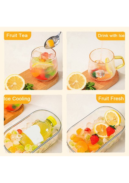 2 Adet Buz Silikon Kalıp Tepsi Topu Saklama Kutusu Ile, Ev Bar Mutfak Aksesuarları Araçları (Yurt Dışından) fırsatları