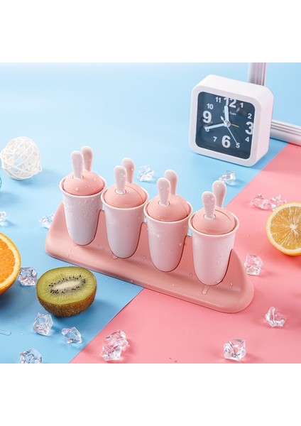 2 Paket Gıda Sınıfı Popsicle 16 Hücreli Ev Yapımı Mutfak Popsicle Kalıp Dondurma Makinesi-Mavi (Yurt Dışından)