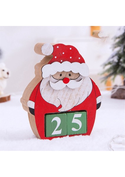 3 Adet Sürekli Takvim Küp Noel Geri Sayım Bloğu Masaüstü - Dekor Masa Süsü Süsleme Süslemeleri Masa Takvimi (Yurt Dışından)