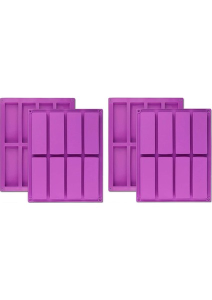 4pcs Silikon Kalıp Enerji Bar Makinesi Çikolatalı Mısır Ekmeği Cheesecake Sabun Kalıbı (Yurt Dışından)