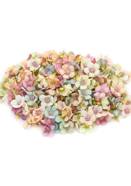 100 Adet Çok Renkli Mini Ipek Yapay Papatya Çiçek Kafa Taç Düğün Çelenk Dekorasyon Dıy Scrapbooking Craft (Yurt Dışından)
