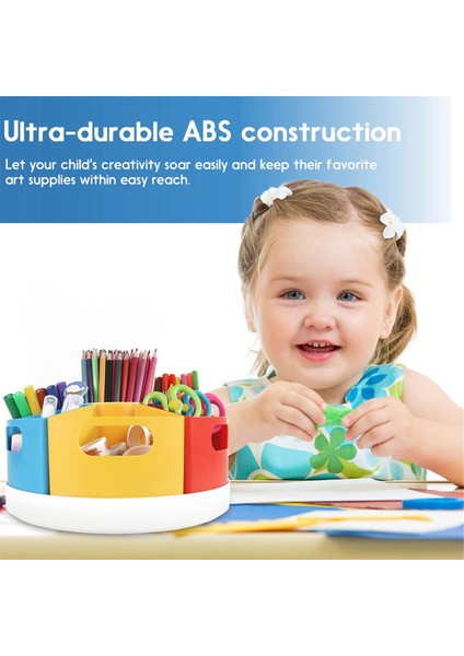 Çocuklar Için 360 Dönen Depolama Düzenleyici, Pastel Boya Kalemi Saklama Alanı ve Masa Için Kalemlik (Yurt Dışından) fiyatları