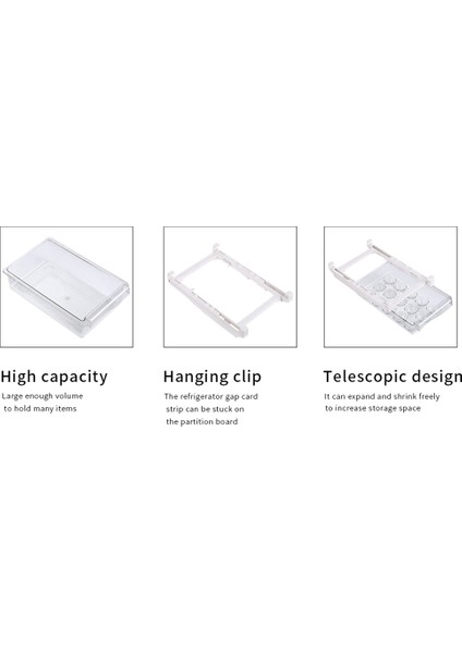 2 Paket Buzdolabı Organizatörü, Dışarı Çekilebilen Buzdolabı Çekmecesi Organizatörü, Buzdolabı Saklama Kutusu, Şeffaf Konteyner Yiyecek Içecekleri Yumurta Meyve. (Yurt Dışından) fiyatları
