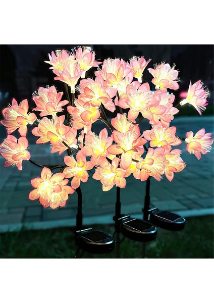 Güneş Işıkları Bahçe Süsleri Dış Mekan Çiçek Bahçe Işıkları Şeftali Çiçeği Peyzaj Aydınlatma Veranda Için Yol Hissesi (Yurt Dışından) modelleri