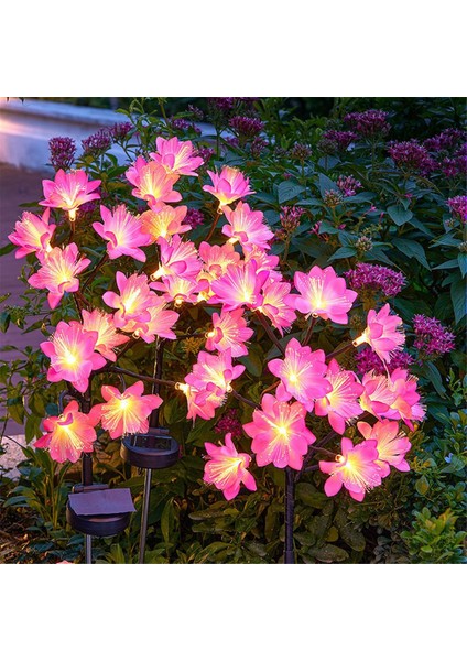 Güneş Işıkları Bahçe Süsleri Dış Mekan Çiçek Bahçe Işıkları Şeftali Çiçeği Peyzaj Aydınlatma Veranda Için Yol Hissesi (Yurt Dışından) fırsatları